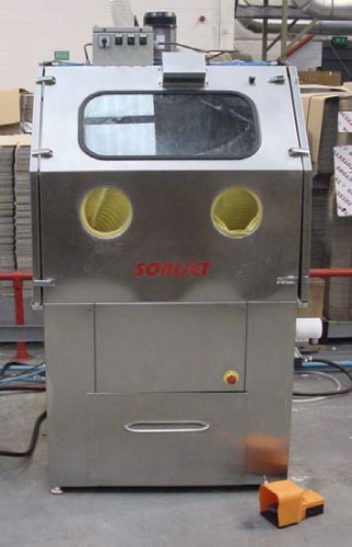 Pommee Machines Equipment Bicarjet Soda Blasting Cabinet 125w